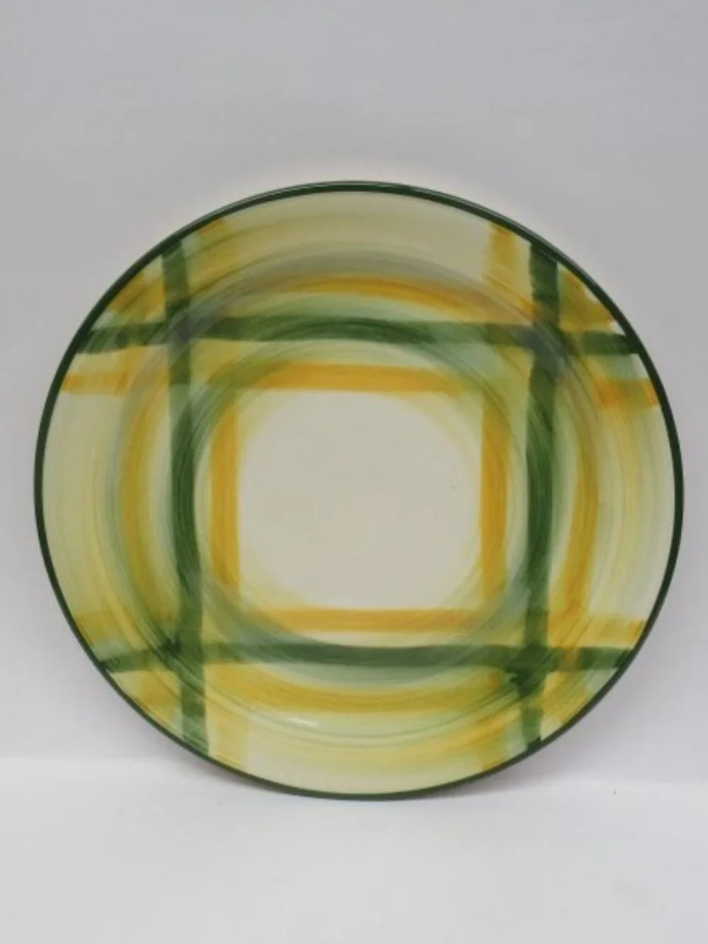 Metlox Vernonware GINGHAM 9 3/4 Inch Luncheon Plate, Made In U.S.A.